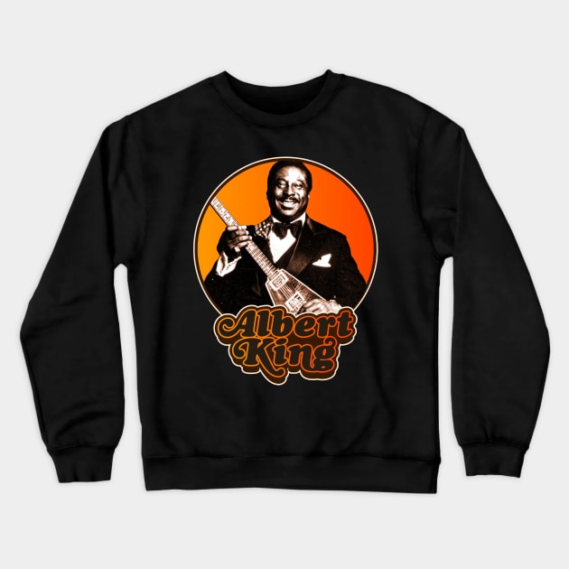 Retro Albert King Tribute Crewneck Sweatshirt by darklordpug